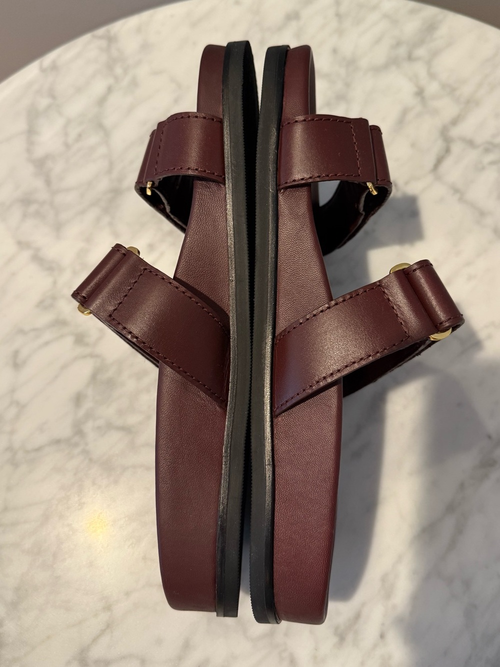 NWOT New Colbie wide-strap sandals in suede and leather Size 9 - Picture 7 of 10